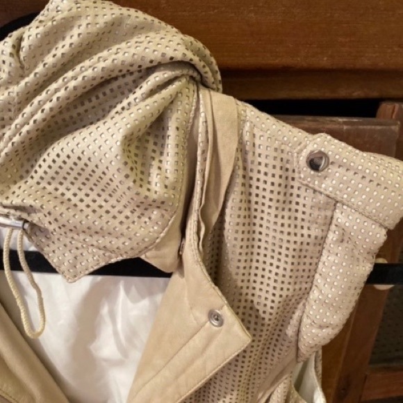 🤩Elie Tahari SzS/P Pale Khaki Glove Leather Vest - Picture 4 of 6